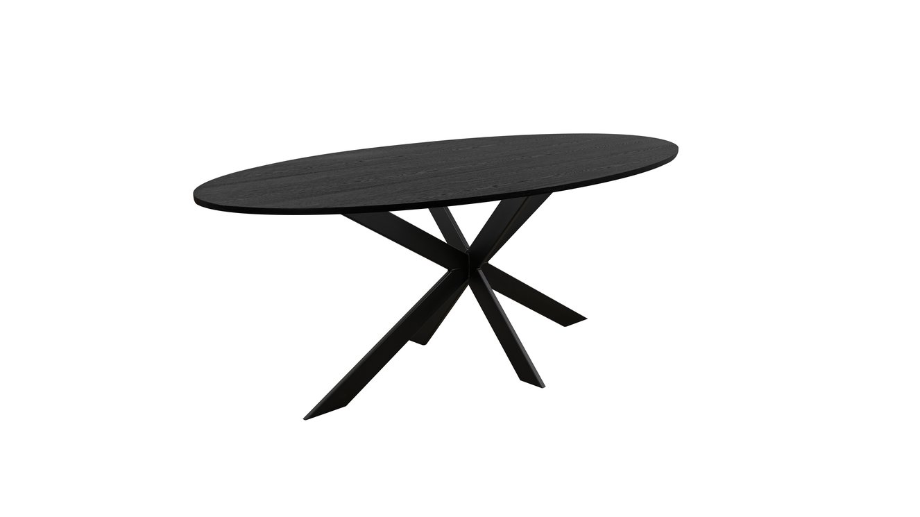 Riga Eettafel Ovaal Eiken