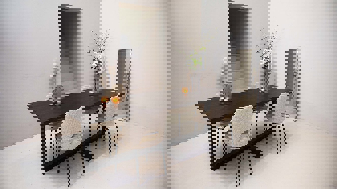 Riviera Eettafel Rechthoekig Eiken