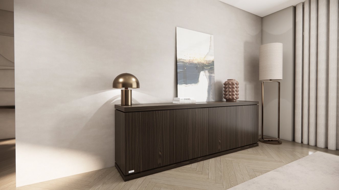 Rockefeller Dressoir 4-deurs Staand Eiken