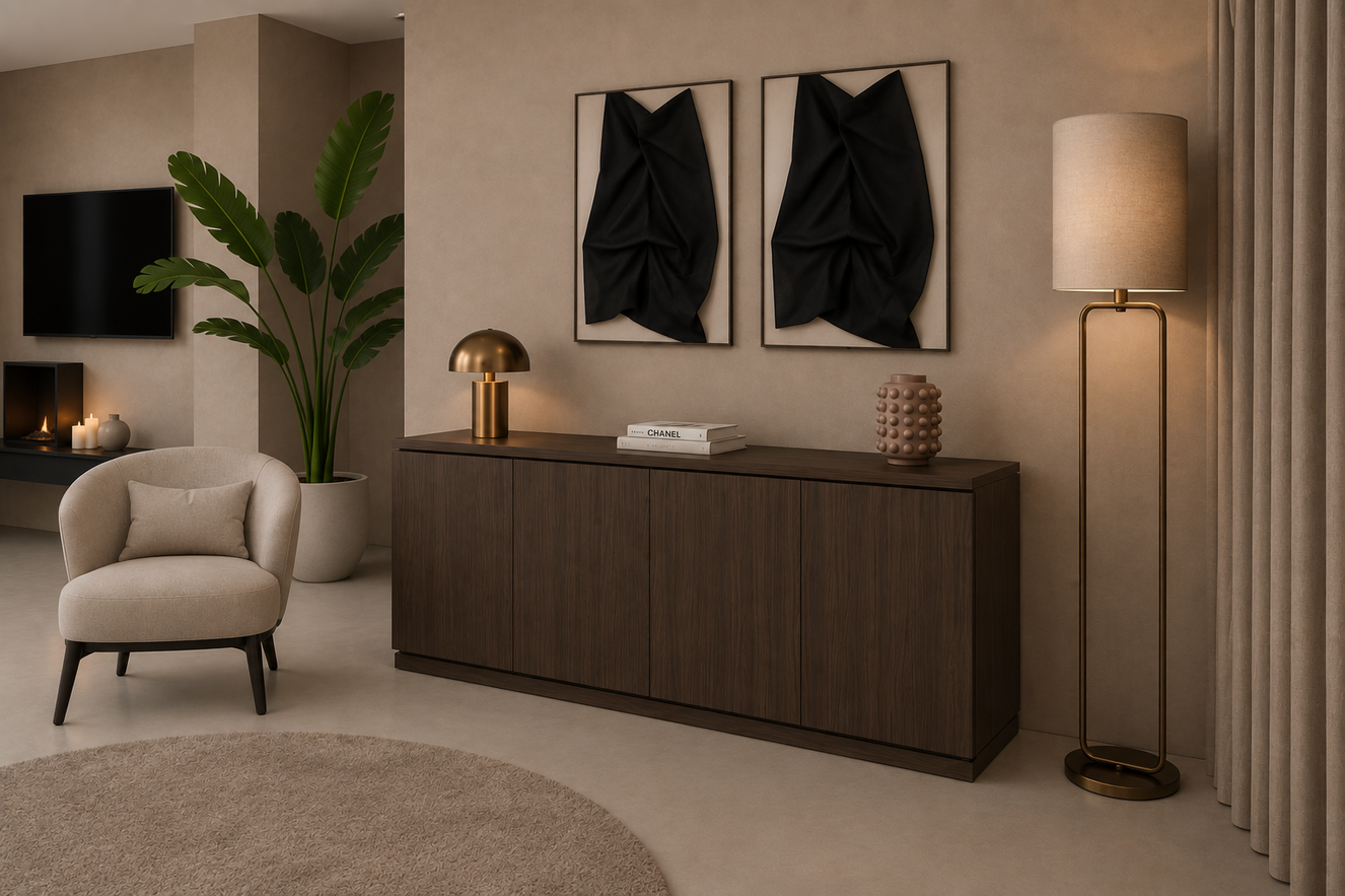 Rockefeller Dressoir 4-deurs Staand Eiken