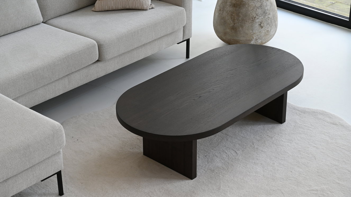 Roma Salontafel Half Ovaal Eiken