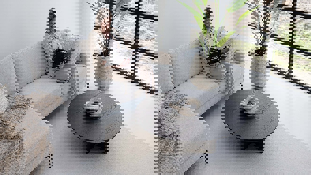 Roma Salontafel Rond Eiken