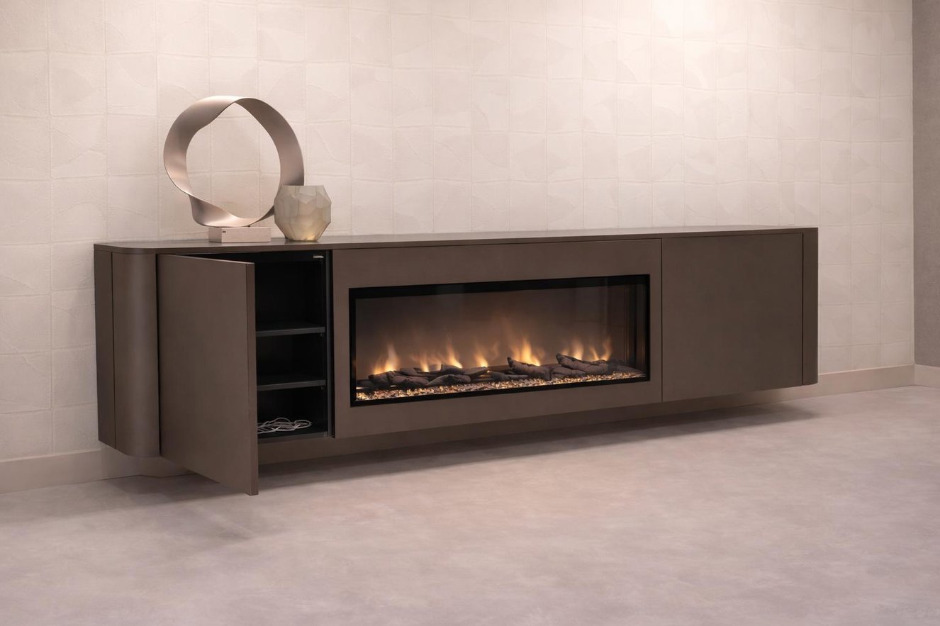 Runa Dressoir 2-deurs met haard