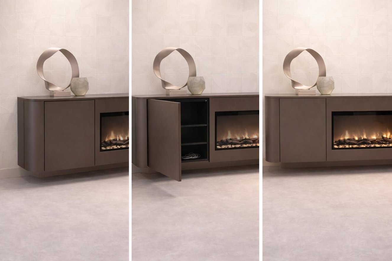 Runa Dressoir 2-deurs met haard
