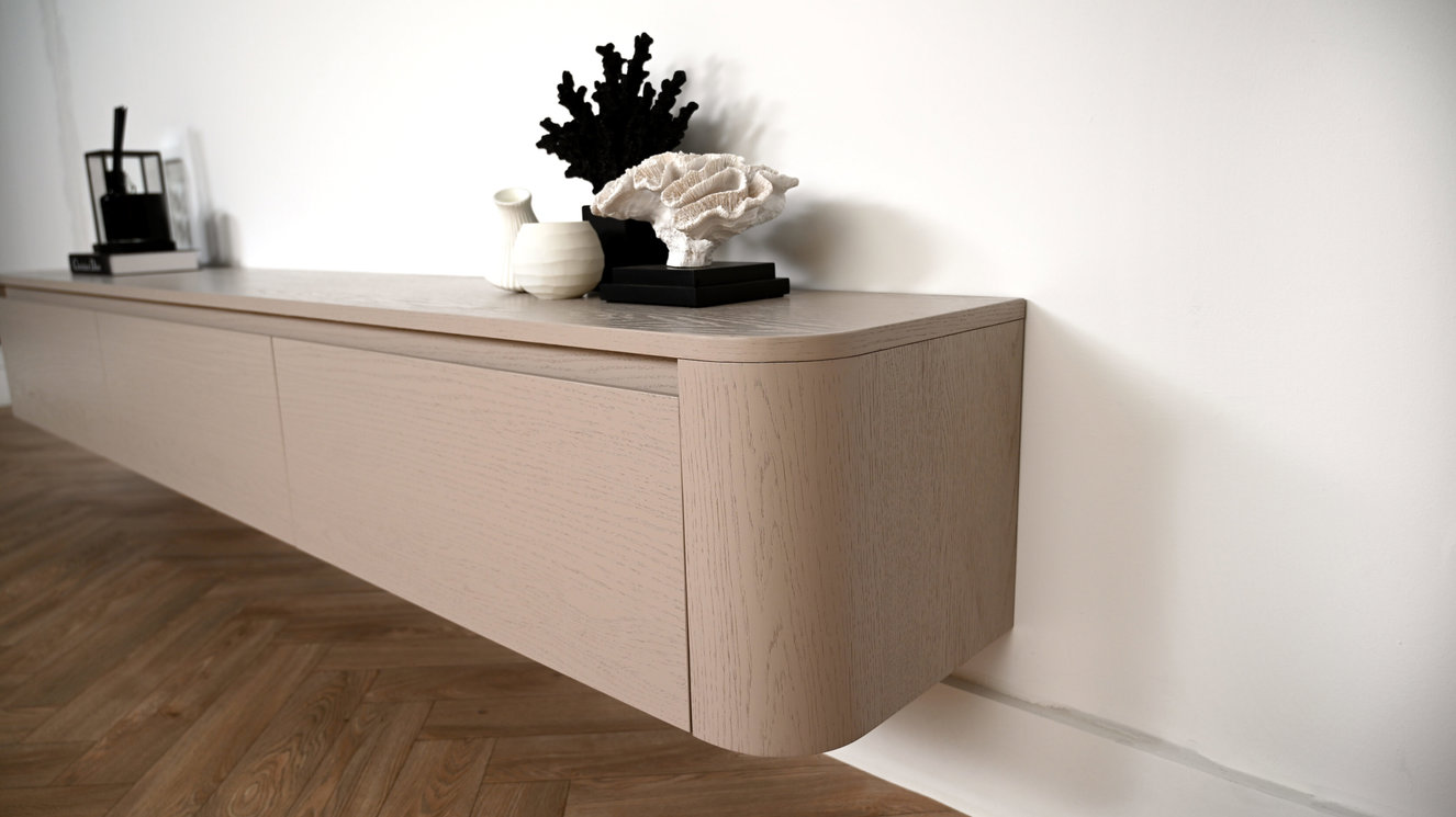 Tv-Meubel	Runa 3-kleppen Eiken