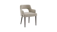 Shell velvet dining chair Sand
