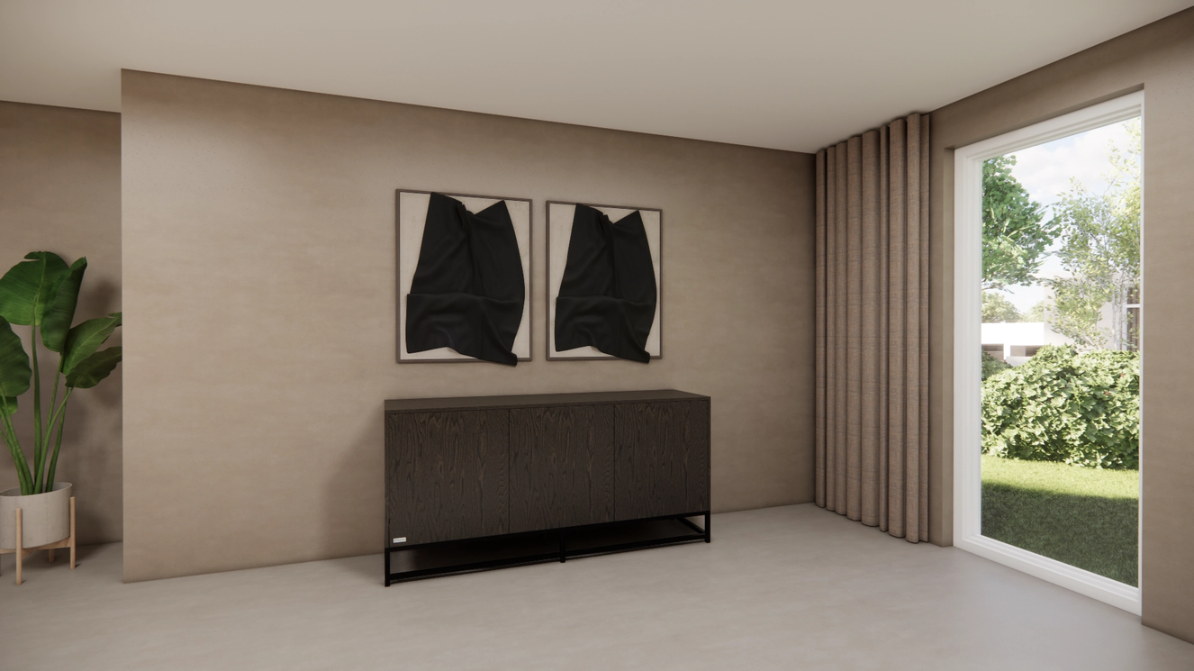 Thompson Dressoir 3-deurs Staand Eiken