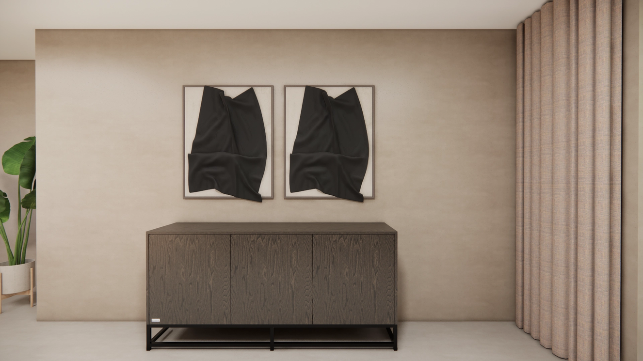 Thompson Dressoir 3-deurs Staand Eiken