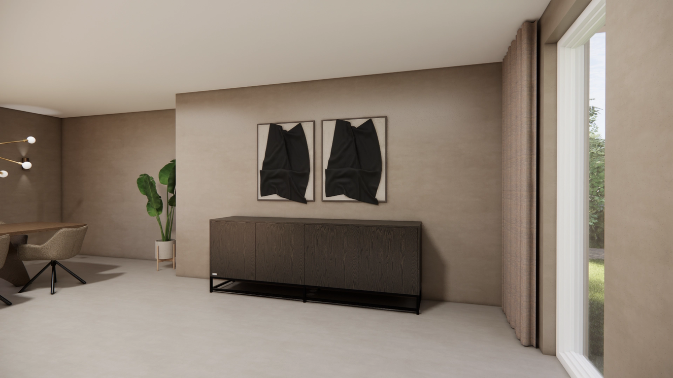 Thompson Dressoir 4-deurs Staand Eiken