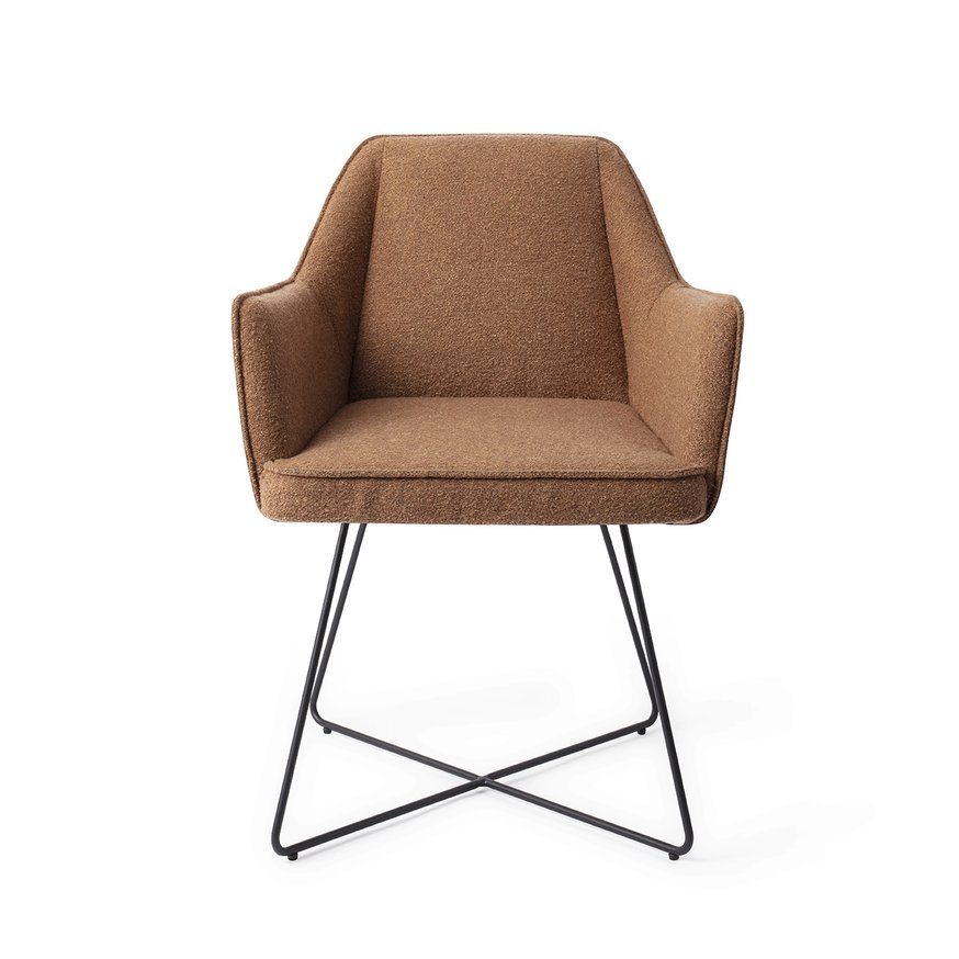 Tome Cinnamon Bun Eetkamerstoel Cross Black