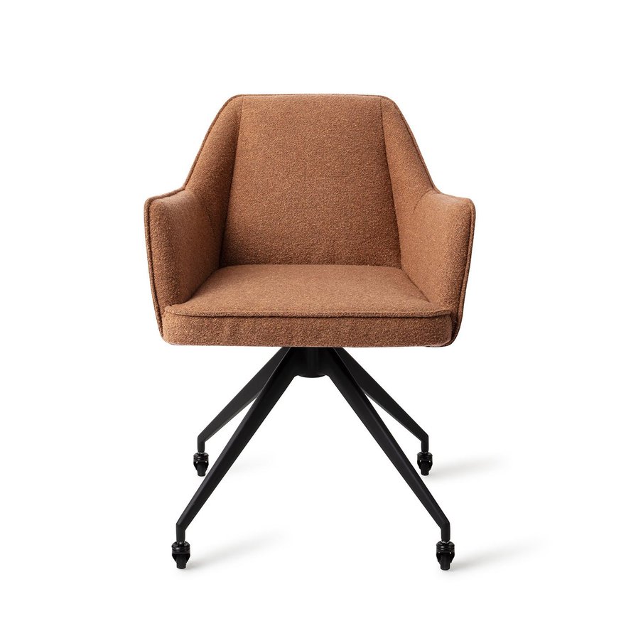 Tome Cinnamon Bun Eetkamerstoel Glide Black