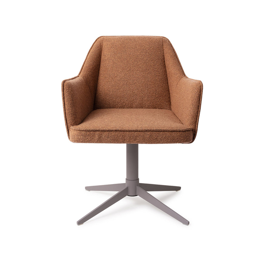 Tome Cinnamon Bun Eetkamerstoel Quad Grey