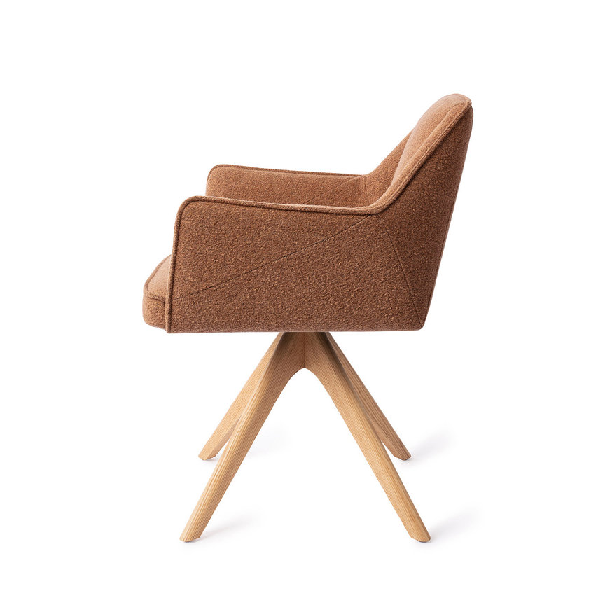 Tome Cinnamon Bun Eetkamerstoel Revolve Oak Natural