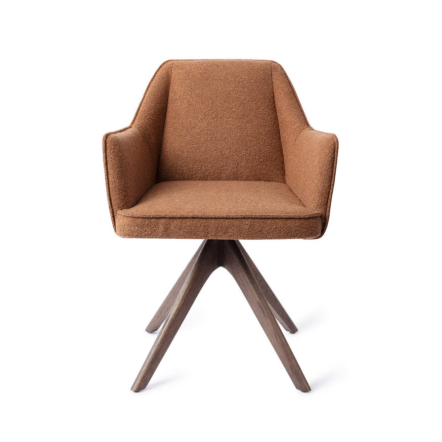 Tome Cinnamon Bun Eetkamerstoel Revolve Oak Walnut