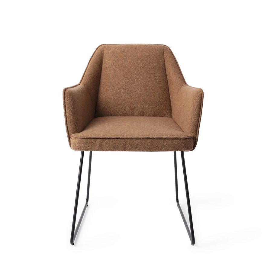 Tome Cinnamon Bun Eetkamerstoel Slide Black