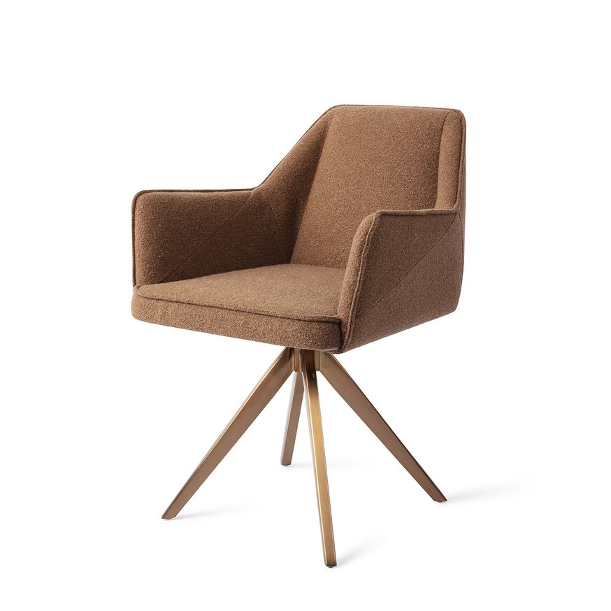 Tome Cinnamon Bun Eetkamerstoel Turn Rose