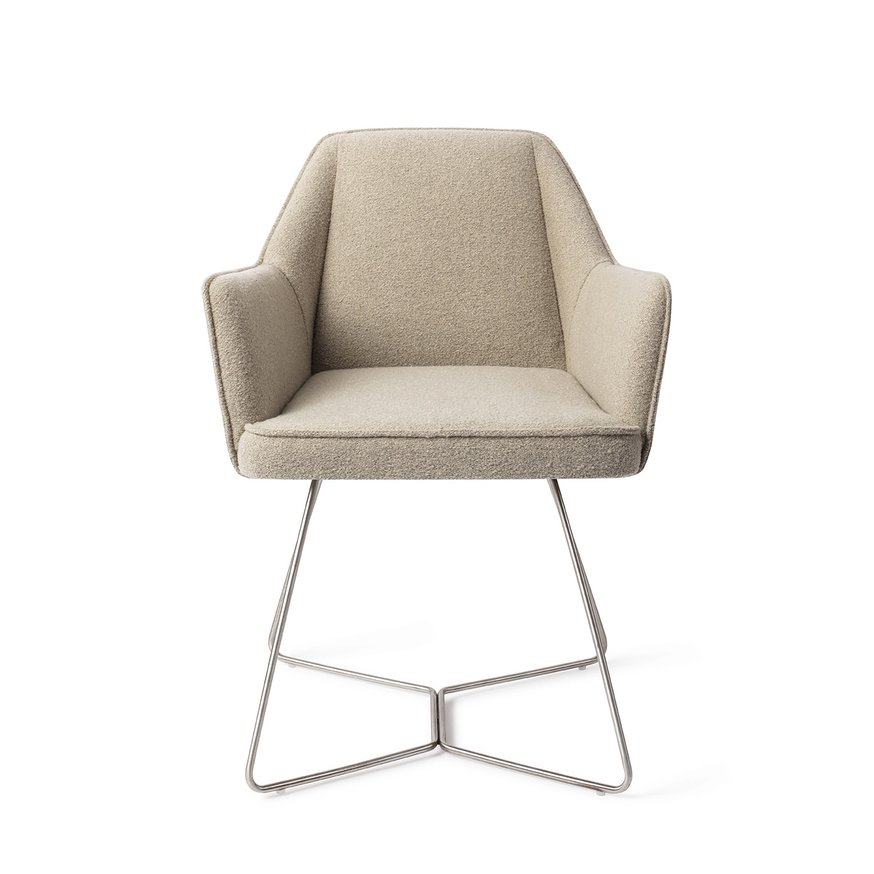 Tome Great Greige Eetkamerstoel Beehive Steel