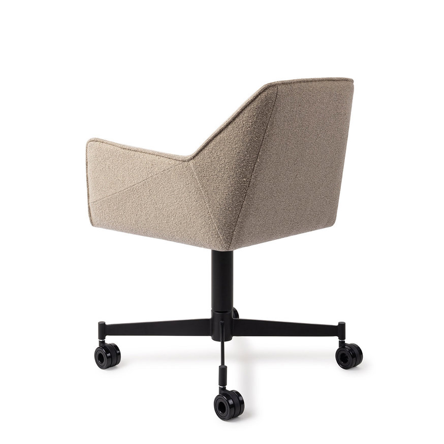 Tome Great Greige Eetkamerstoel Caster Black