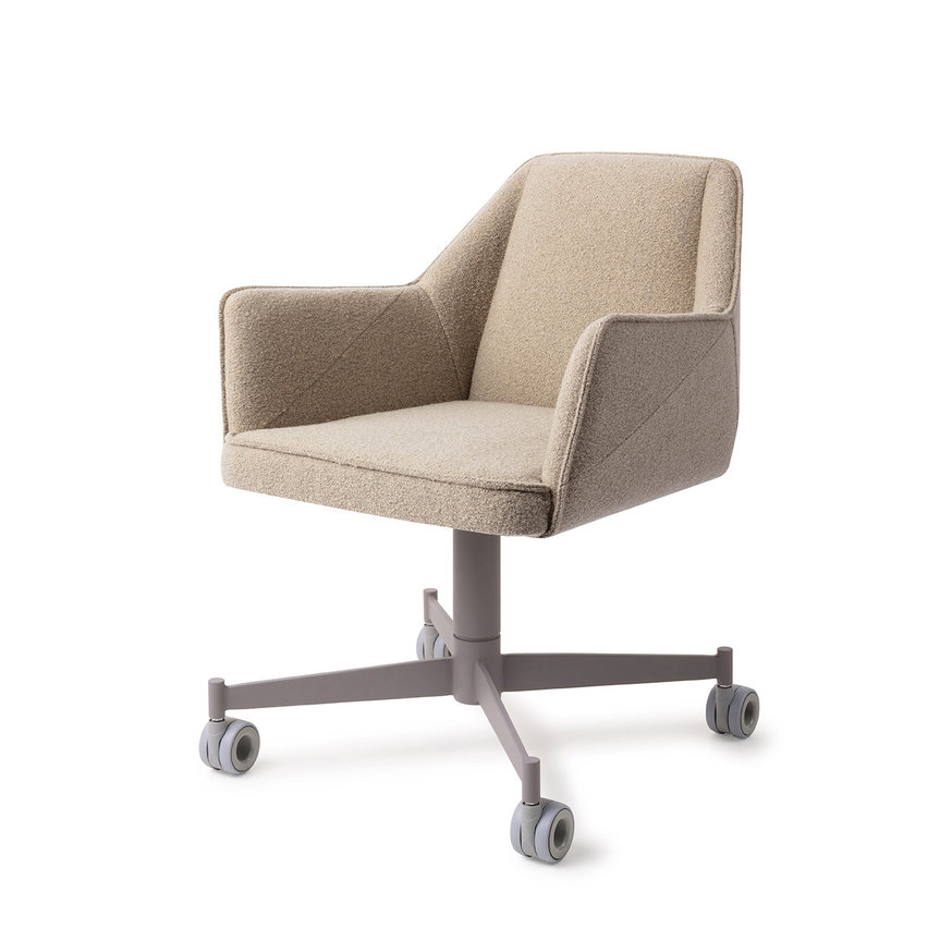 Tome Great Greige Eetkamerstoel Caster Grey