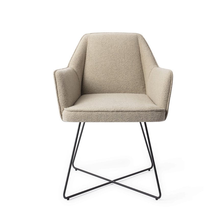 Tome Great Greige Eetkamerstoel Cross Black