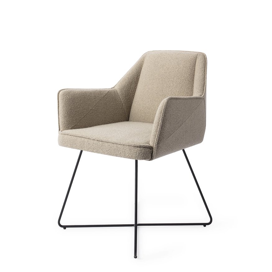 Tome Great Greige Eetkamerstoel Cross Black