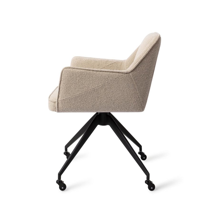 Tome Great Greige Eetkamerstoel Glide Black