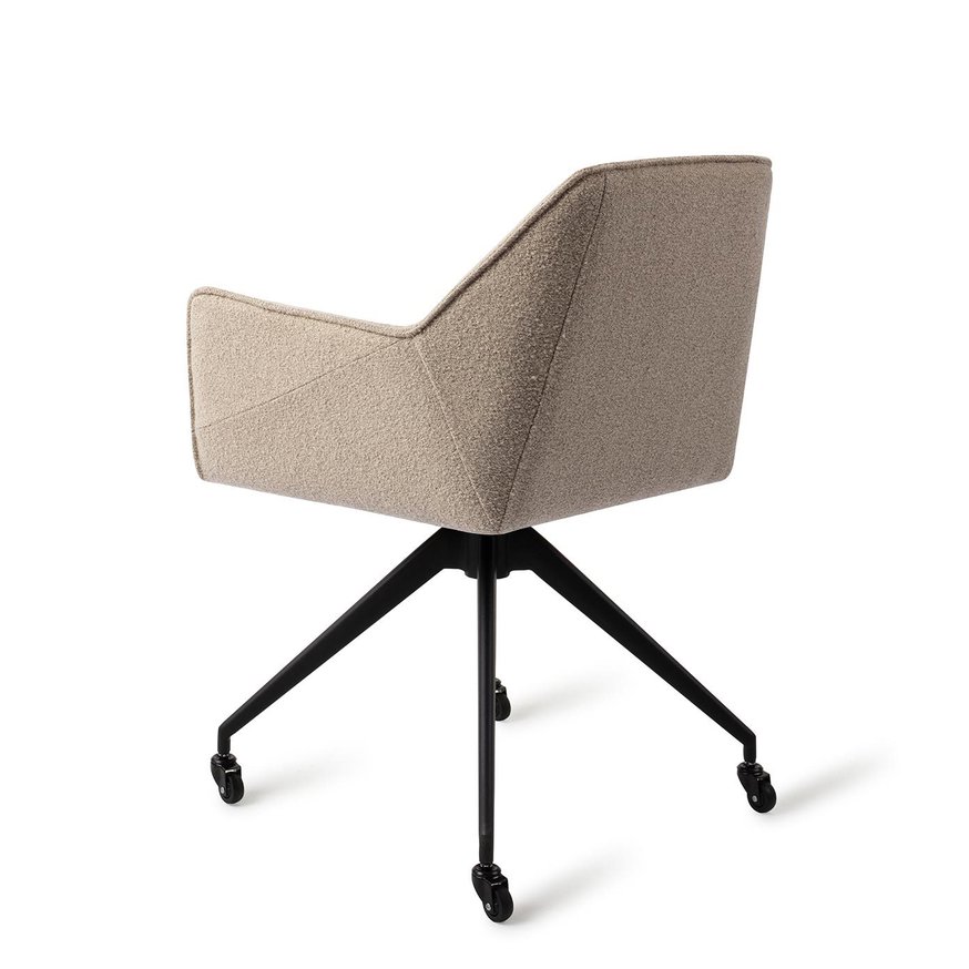 Tome Great Greige Eetkamerstoel Glide Black