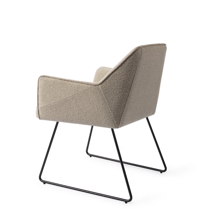 Tome Great Greige Eetkamerstoel Slide Black