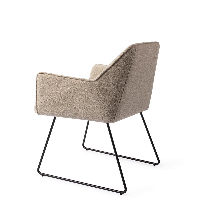 Tome Great Greige Eetkamerstoel Slide Black