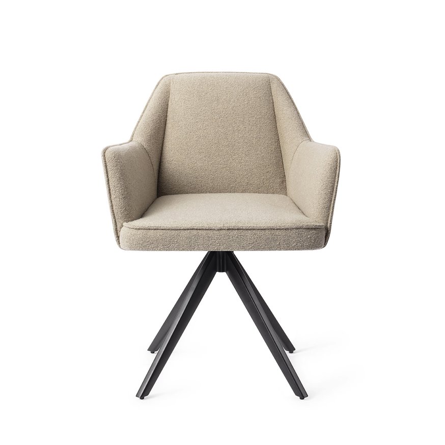 Tome Great Greige Eetkamerstoel Turn Black