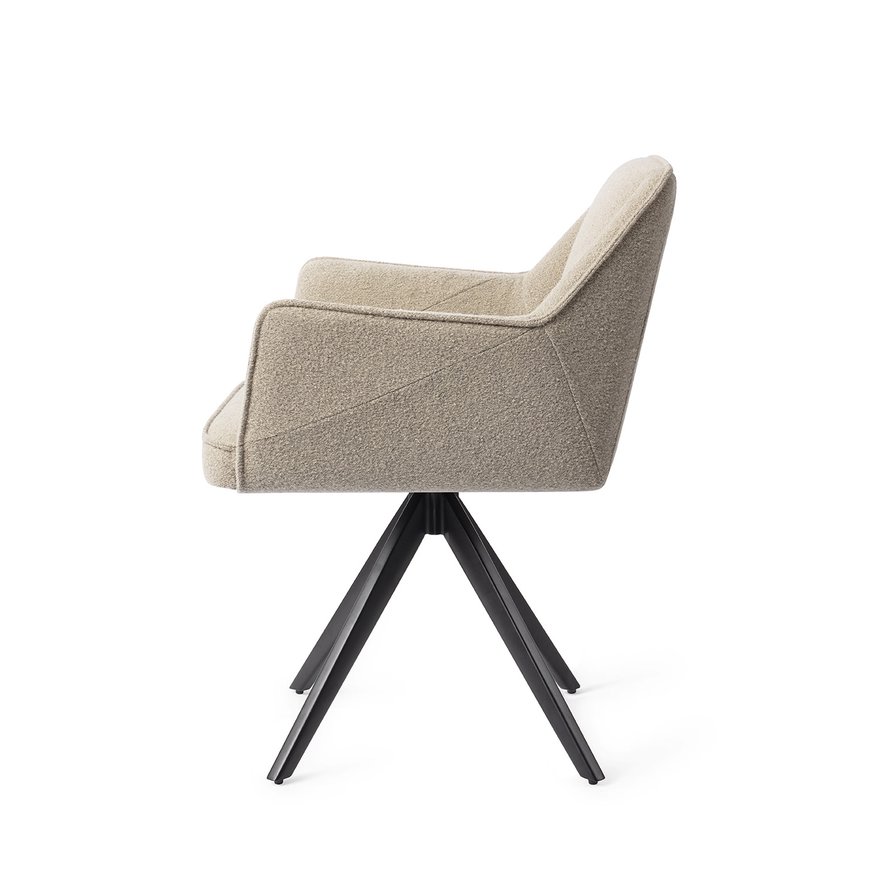 Tome Great Greige Eetkamerstoel Turn Black