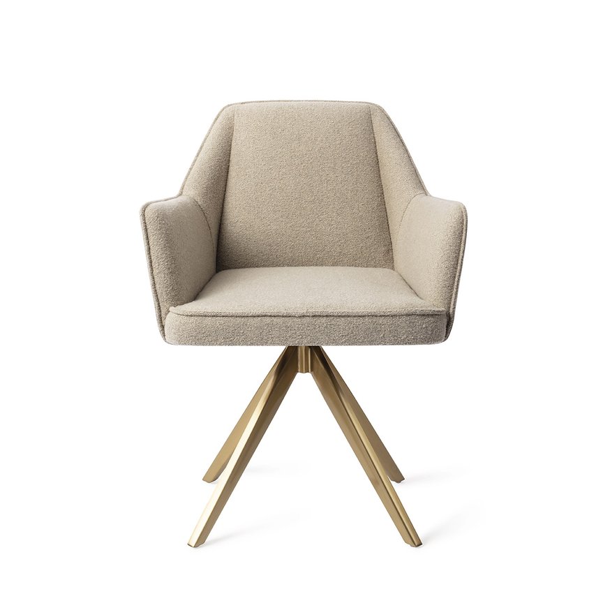 Tome Great Greige Eetkamerstoel Turn Gold