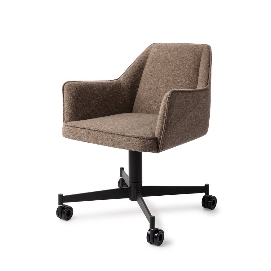 Tome Idaho Potato Eetkamerstoel Caster Black