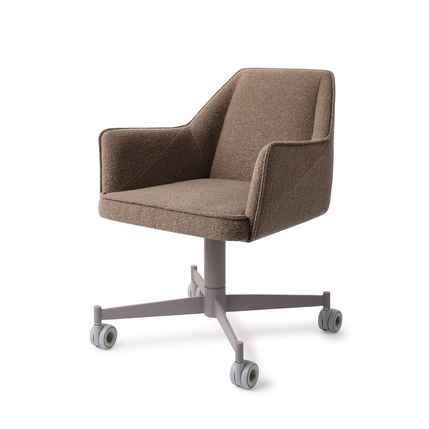 Tome Idaho Potato Eetkamerstoel Caster Grey