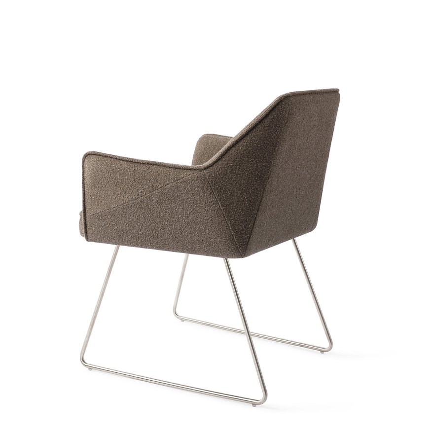 Tome Idaho Potato Eetkamerstoel Slide Steel