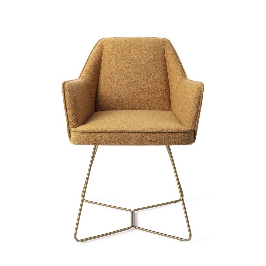 Tome Masai Giraffe Eetkamerstoel Beehive Gold