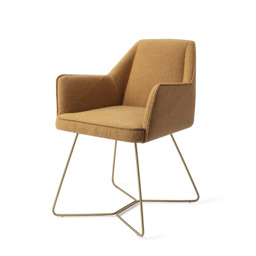 Tome Masai Giraffe Eetkamerstoel Beehive Gold