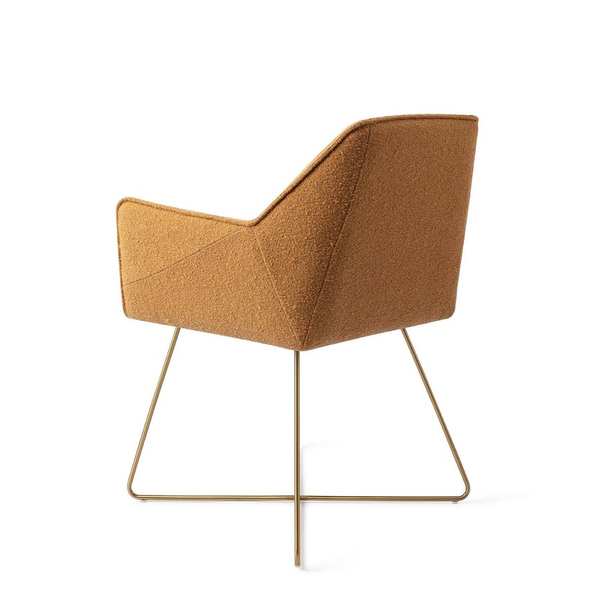 Tome Masai Giraffe Eetkamerstoel Cross Gold