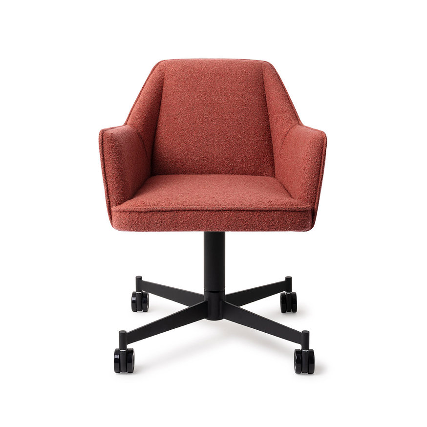 Tome Shabby Saffron Eetkamerstoel Caster Black