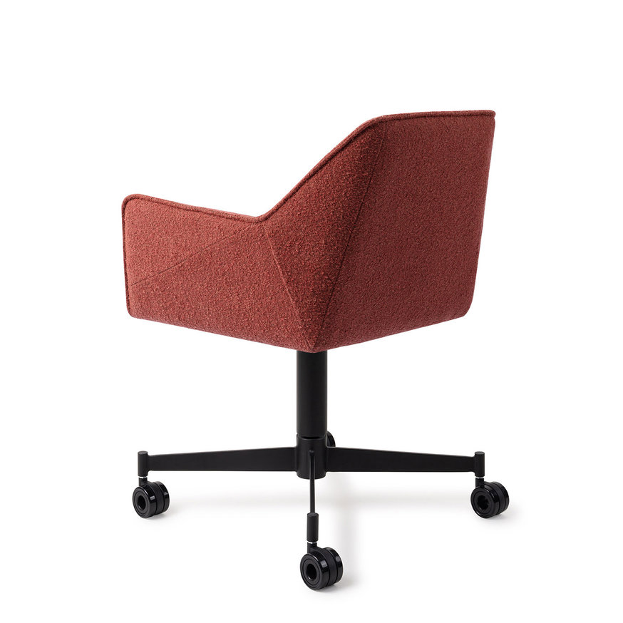 Tome Shabby Saffron Eetkamerstoel Caster Black