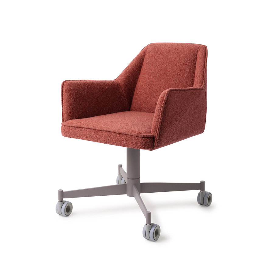 Tome Shabby Saffron Eetkamerstoel Caster Grey