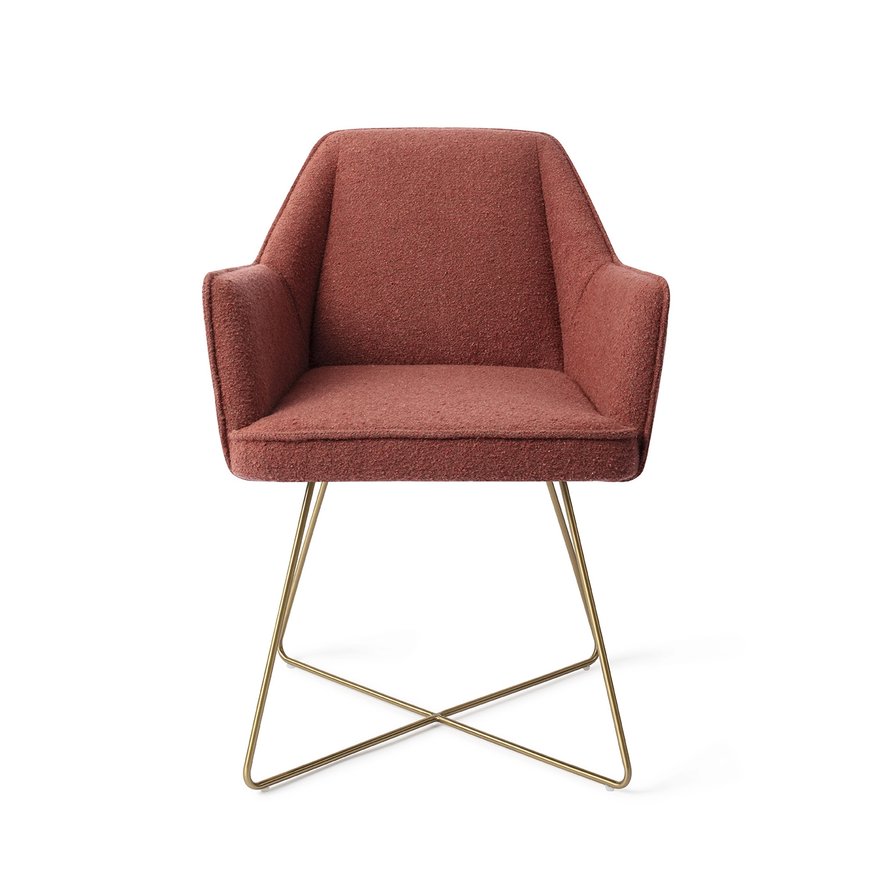 Tome Shabby Saffron Eetkamerstoel Cross Gold