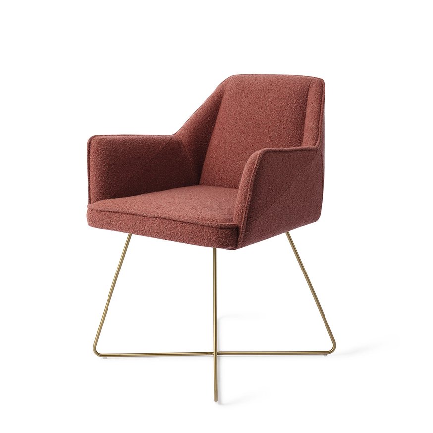 Tome Shabby Saffron Eetkamerstoel Cross Gold