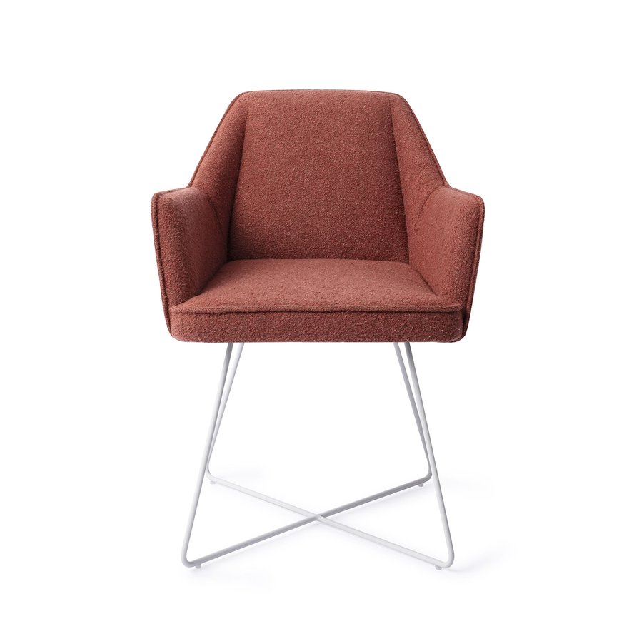 Tome Shabby Saffron Eetkamerstoel Cross White