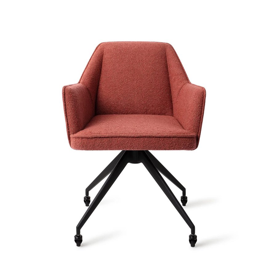 Tome Shabby Saffron Eetkamerstoel Glide Black