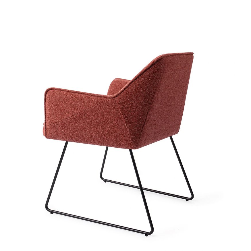 Tome Shabby Saffron Eetkamerstoel Slide Black