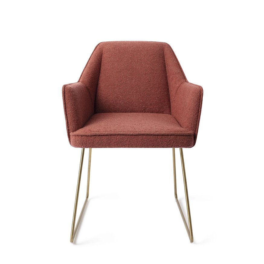 Tome Shabby Saffron Eetkamerstoel Slide Gold