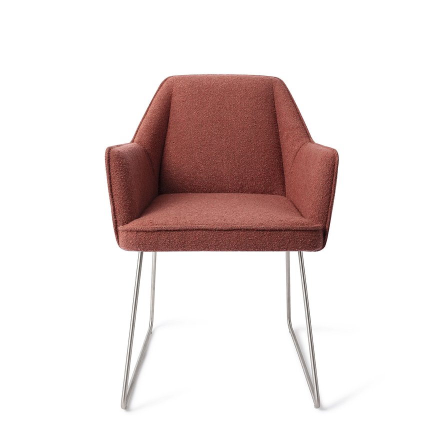 Tome Shabby Saffron Eetkamerstoel Slide Steel