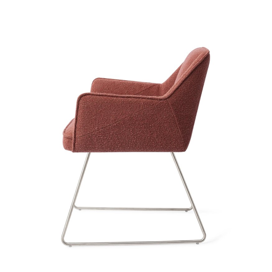 Tome Shabby Saffron Eetkamerstoel Slide Steel