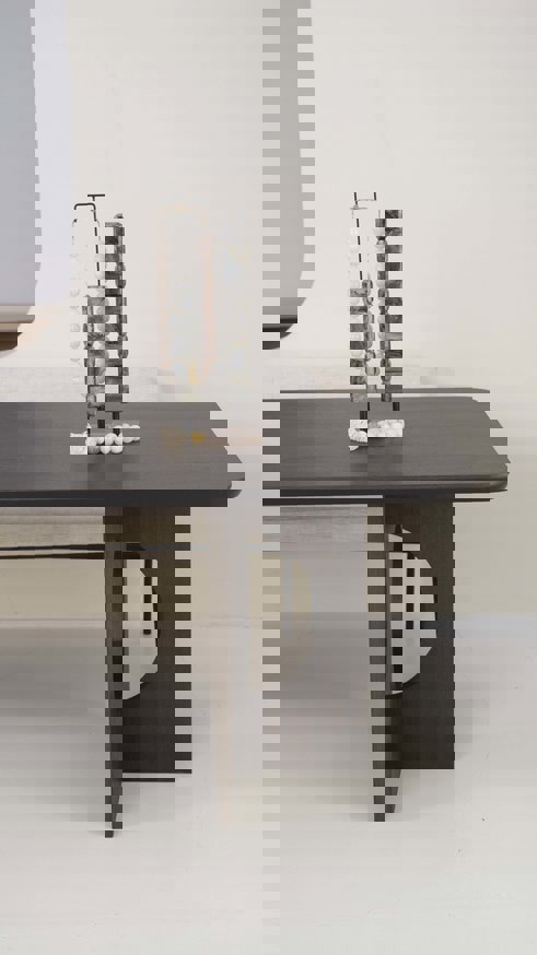 Toscana Eettafel Rechthoekig Afgeronde Hoek Eiken